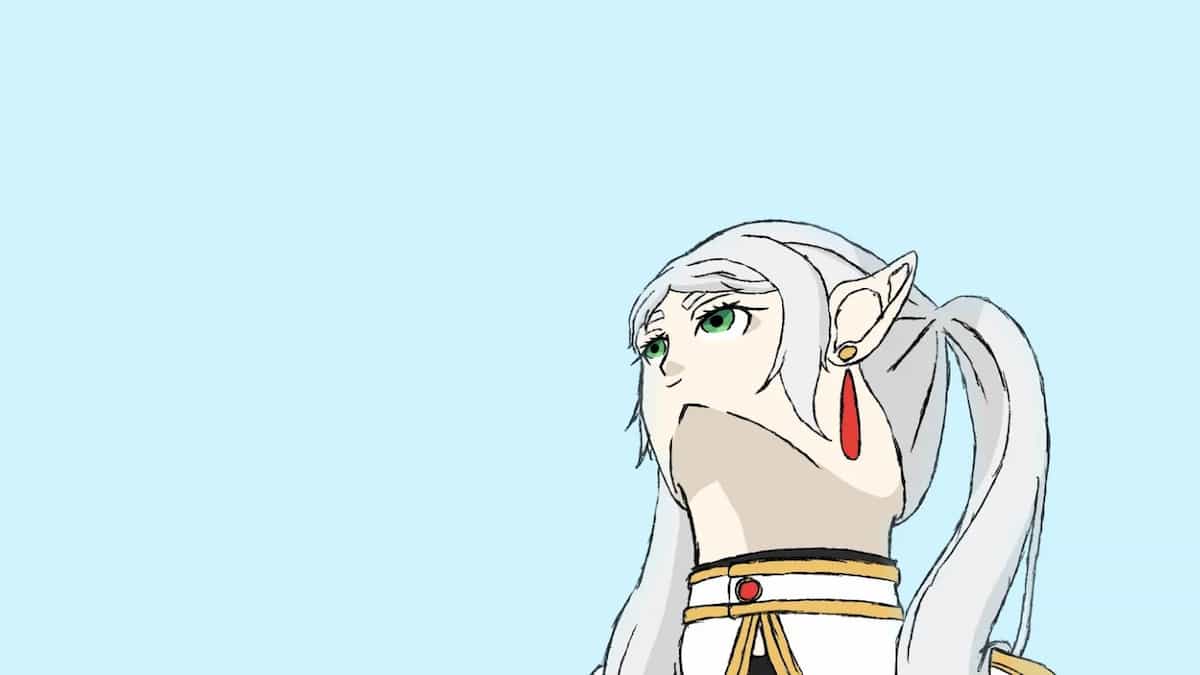 Frieren Looking Up